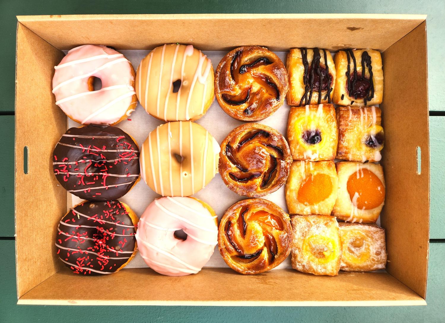 Donut, Danish & French Tart Selection (Box of 17)