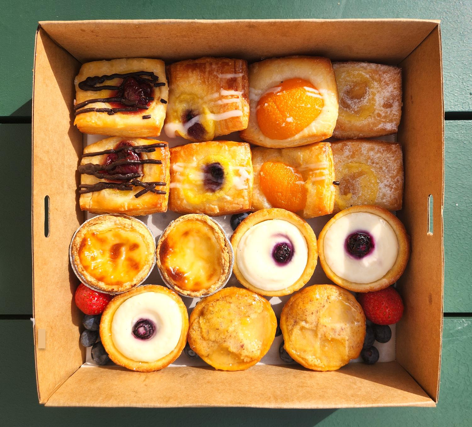 Petite Danish & Tart Selection (Box of 15)