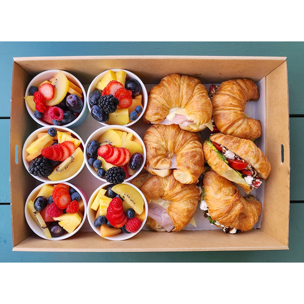 Astd Filled Croissant & Fruit Pot Combo(Box of 12)