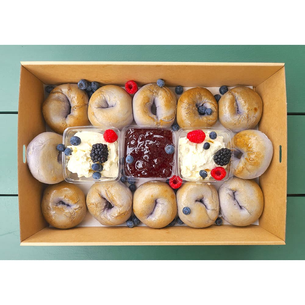 Petite Blueberry Bagels (Box of 12)