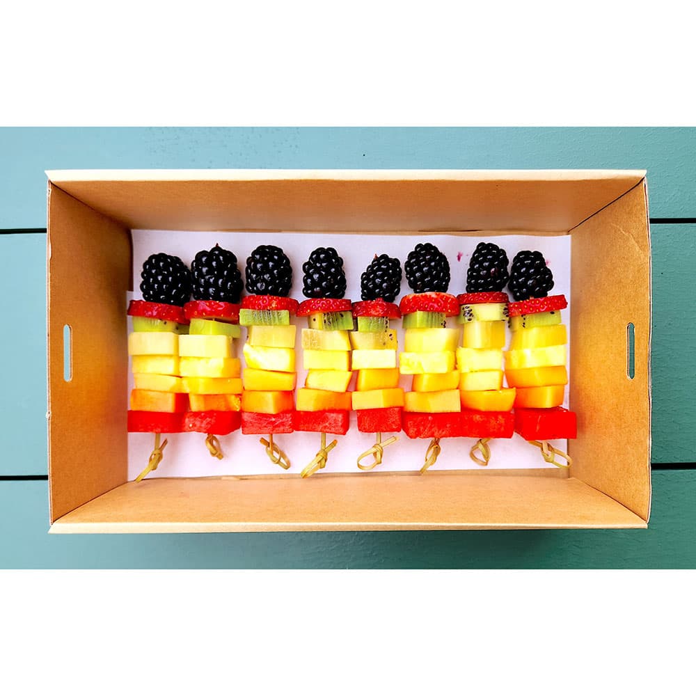 Pride Rainbow Fruit Kebabs