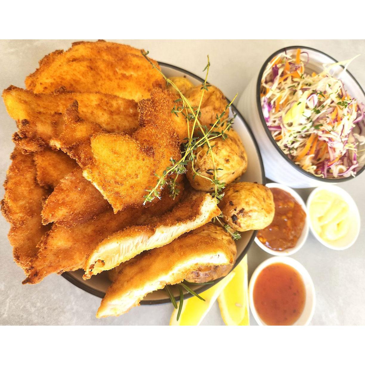 Set House Made Schnitzel Buffet Drop Off
