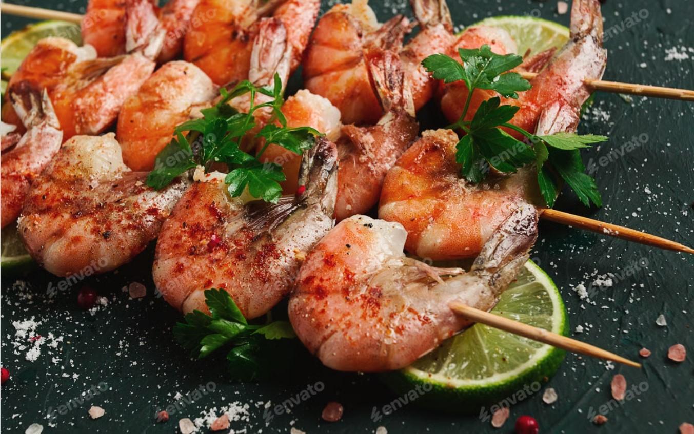 Grilled Prawn Skewers