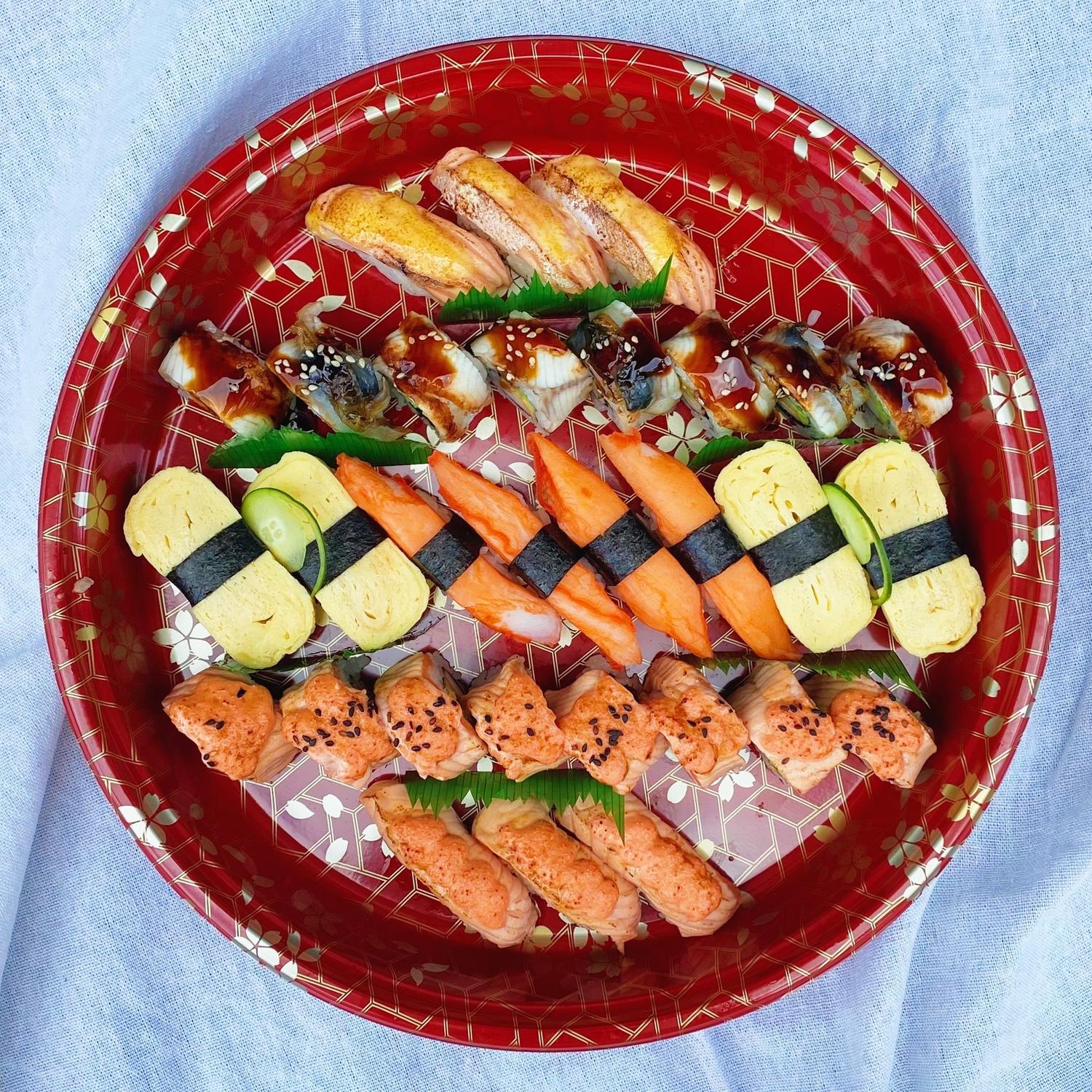 All-Cooked Sushi Platter (30 pieces)