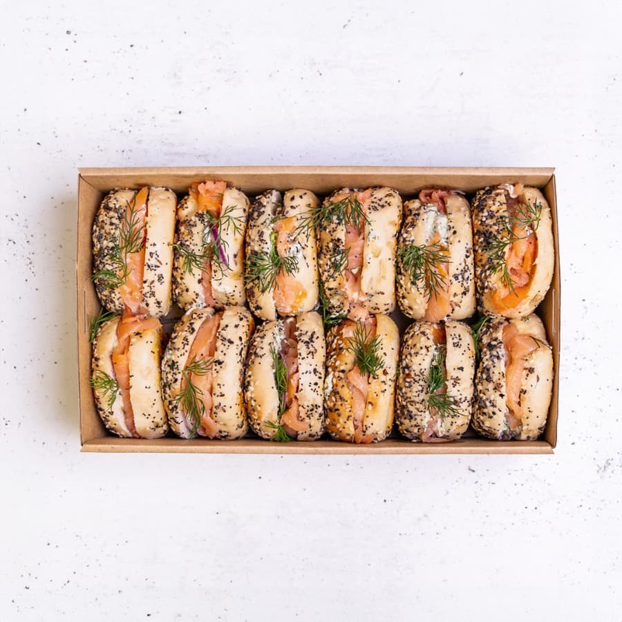 Smoked Salmon Mini Bagel