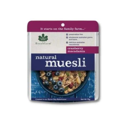 S3158Brookfarm Cranberry Muesli Natural, 50g 20Ct