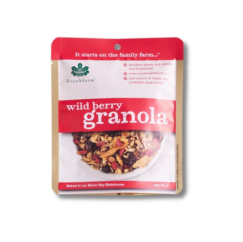 S3149Brookfarm Wild Berry Granola, 45g 20 Carton