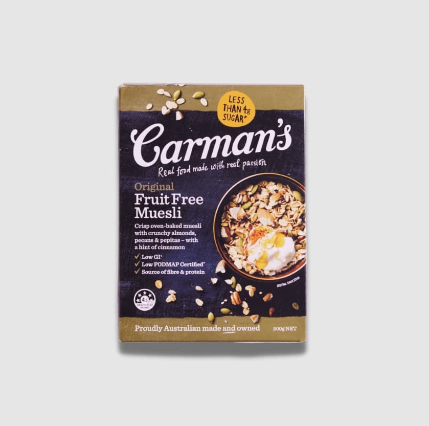 S3205Carmans Fruit Free Muesli, 500g 1 Unit
