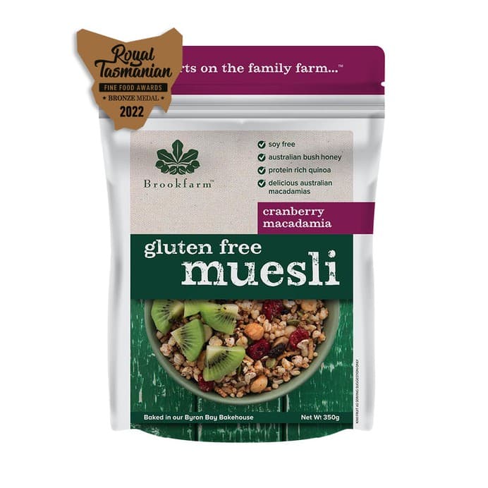 S3221Brookfarm GF Muesli W Cranb Macad, 4kg Bag