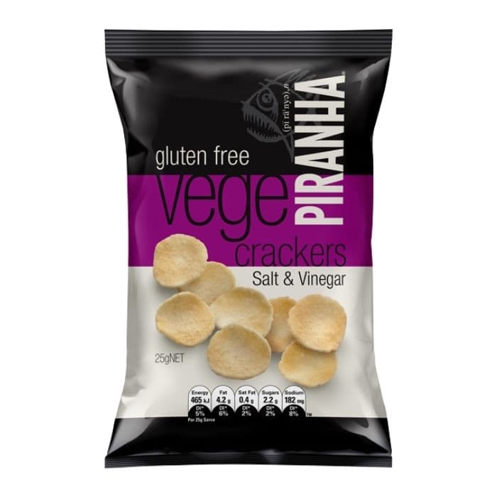 Piranha - Vege Cracker Salt Vinegar (25g x 40Pack)