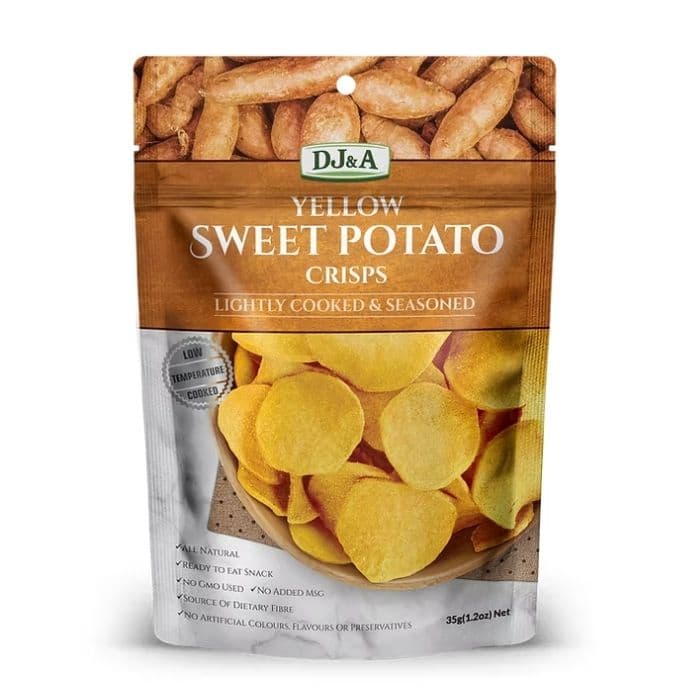 DJ&A - Sweet Potato Crisps (55g x 10 Pack)