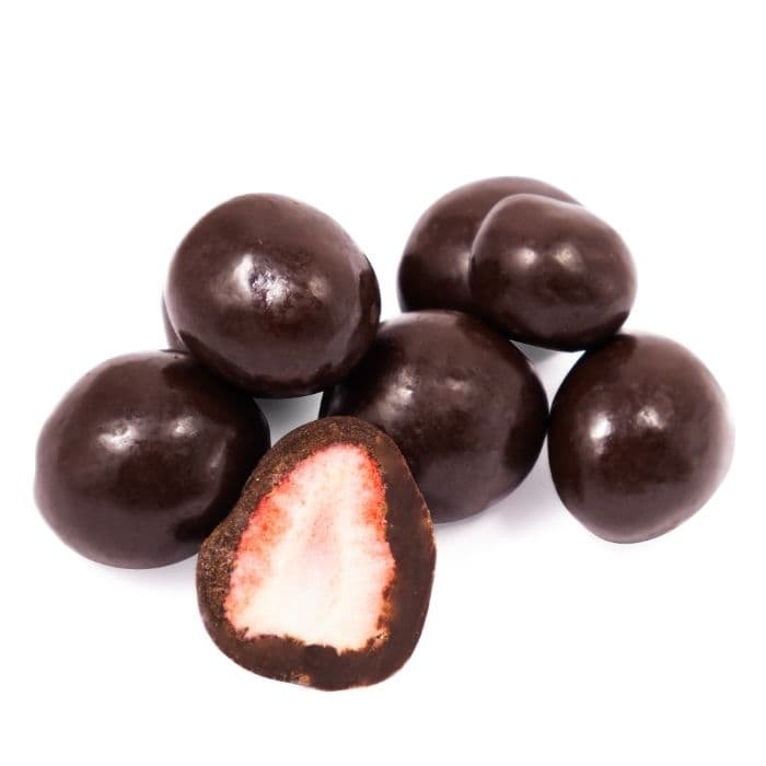 SPDCDS411 | Dark Choc Strawberry Nuggets, 1kg