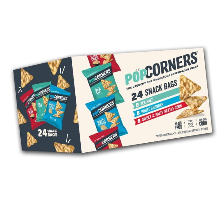 Popcorners - Popcorn Chips (28g x 24 Pack)