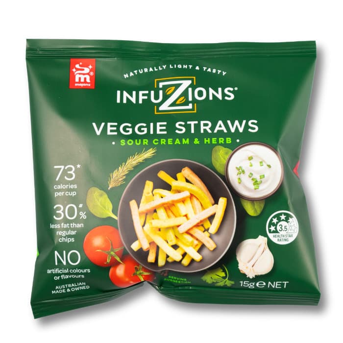 Infuzions - Veggie Straws Sour Cream  (15g x 40)