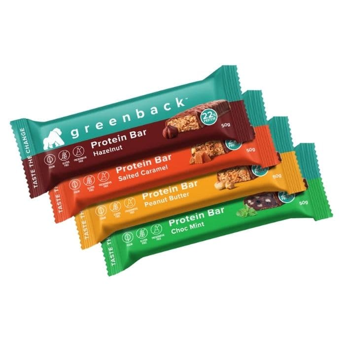 Greenback - Mixed Flavour Protein Bar (50gx12Pack)