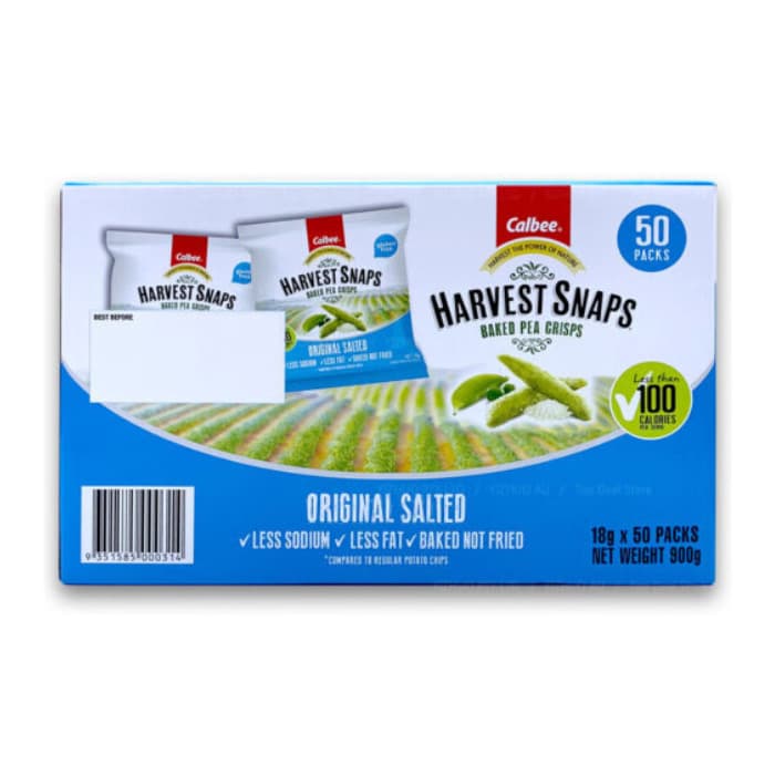 Calbee - Harvest Snaps Salted Pea (18g x 50Pack)
