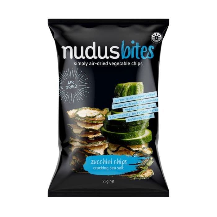 Nudus - Zucchini Sea Salt (25g x 12 Pack)