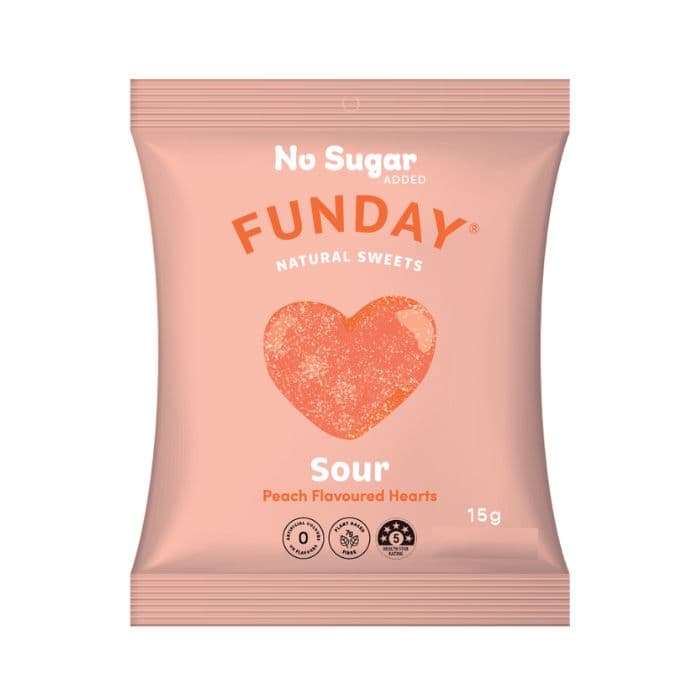 Funday - Sour Peach Gummy (10 x 15g)