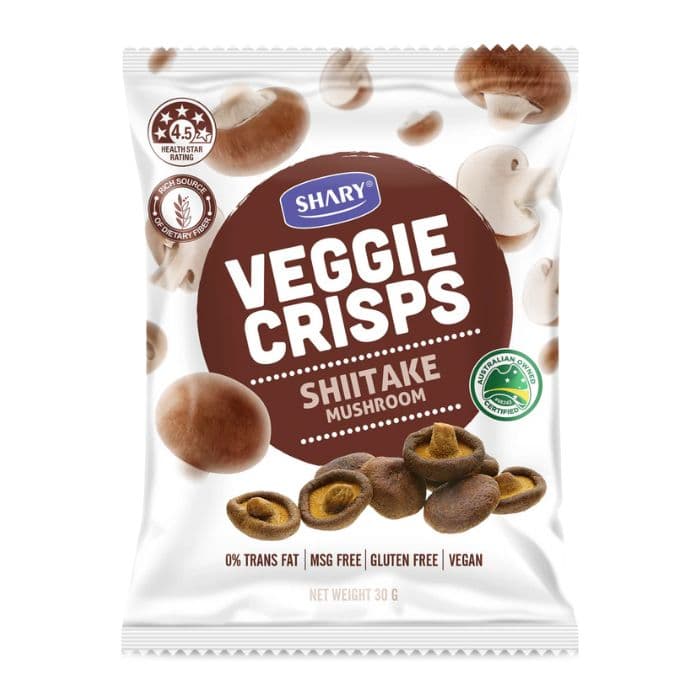 Shary, Veggie Crisps Shiitake Mushroom 12 x 30g