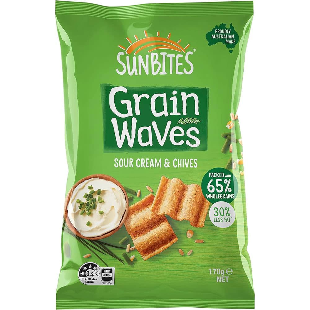 Amazon Grainwaves Sour Cream and Chives, 170g x 15