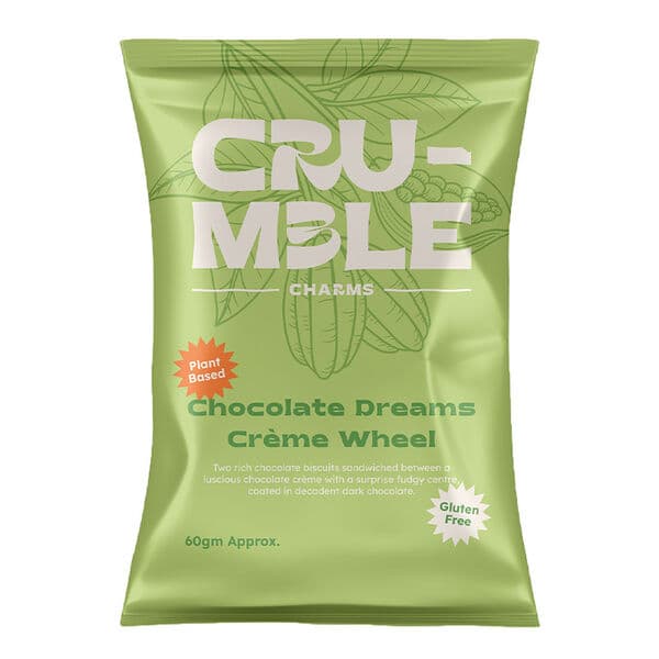 Crumble Charms, Chocolate Creme Wheel 60g, 10 Pcs