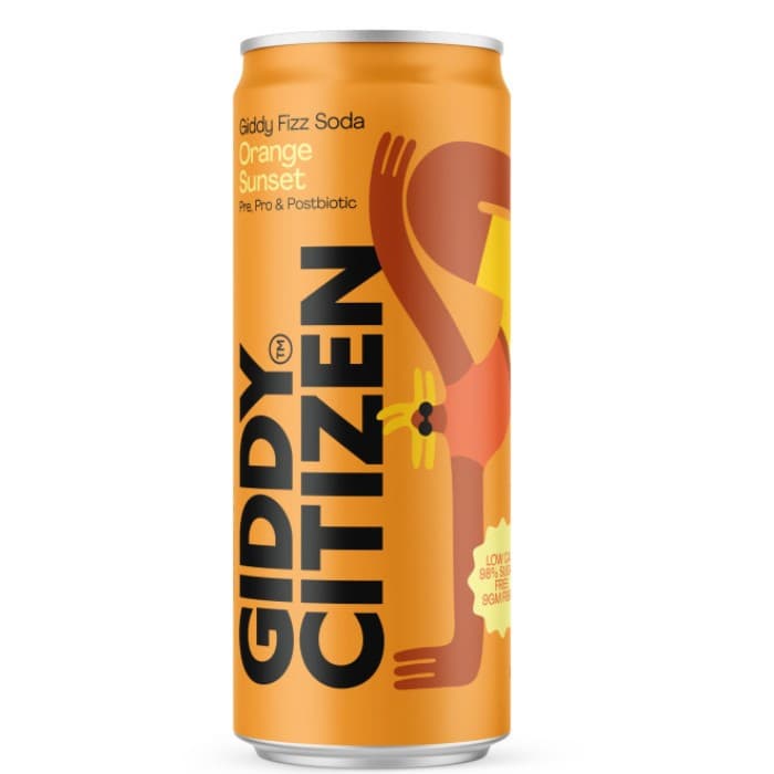 Giddy Citizen Soda Orange Sunset 330ml 12pk