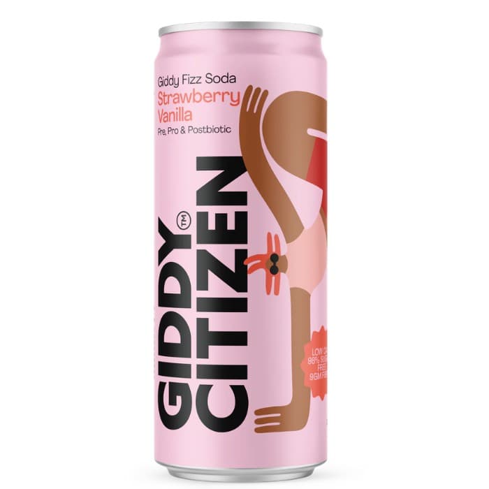 Giddy Citizen Soda Strawberry Vanilla 330ml 12pk
