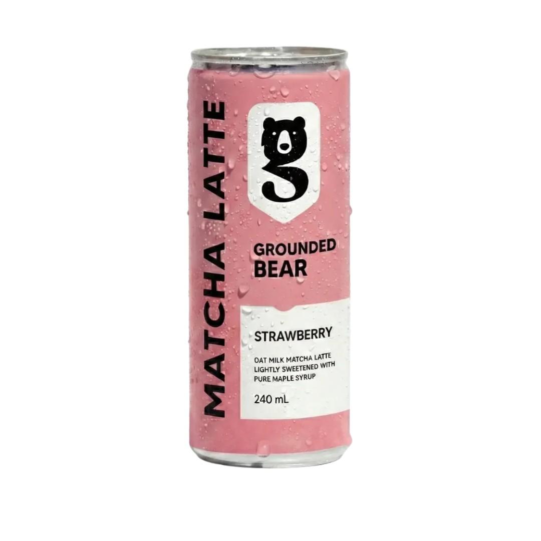Grounded Bear, Strawberry Matcha 240ml 12pk