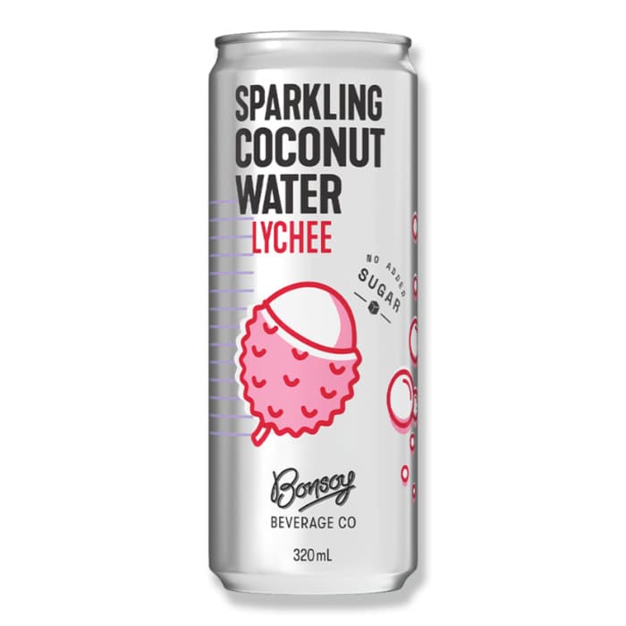Bonsoy, Sparkling Coconut Water Lychee 12 x 320ml