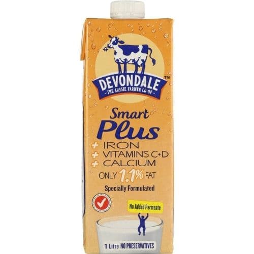 Devondale Long Life Milk Smart Plus Milk, 1L