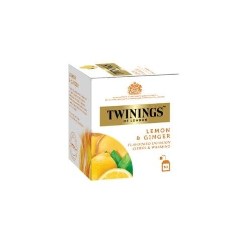 Twinnings Tea Lemon Ginger, Box of 10