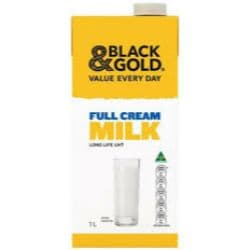 Black and Gold Long Life Reduced Fat Milk, 1L