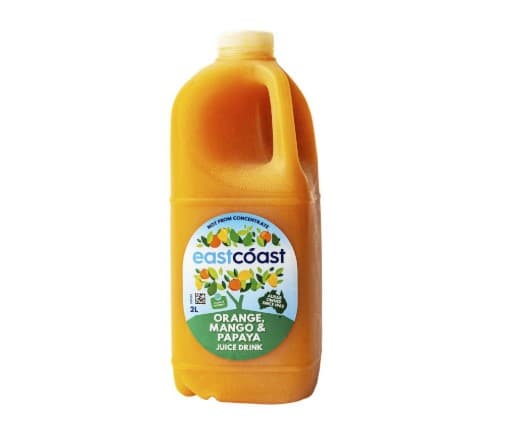 EastCoast Orange, Mango & Papaya Juice 2L, 1 Unit