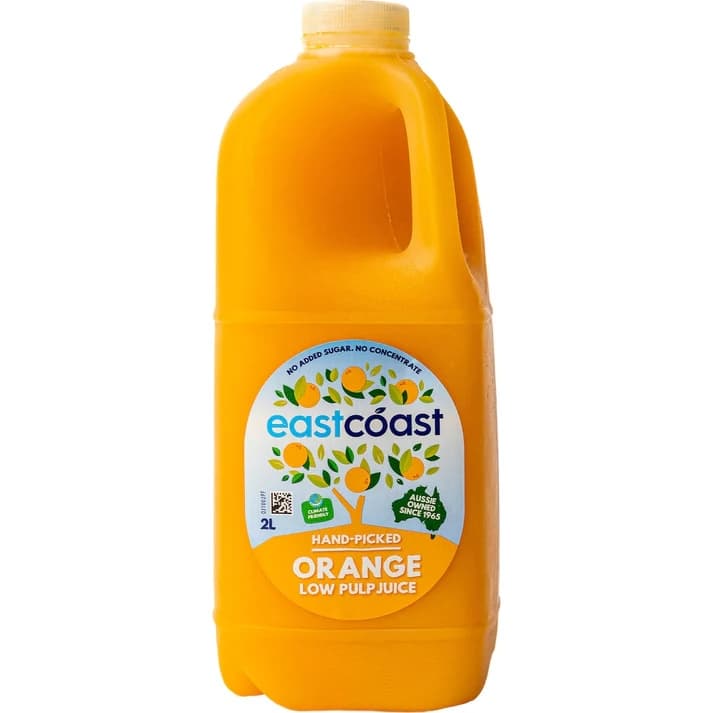 EastCoast Low Pulp Orange Juice 2L, 1 Unit