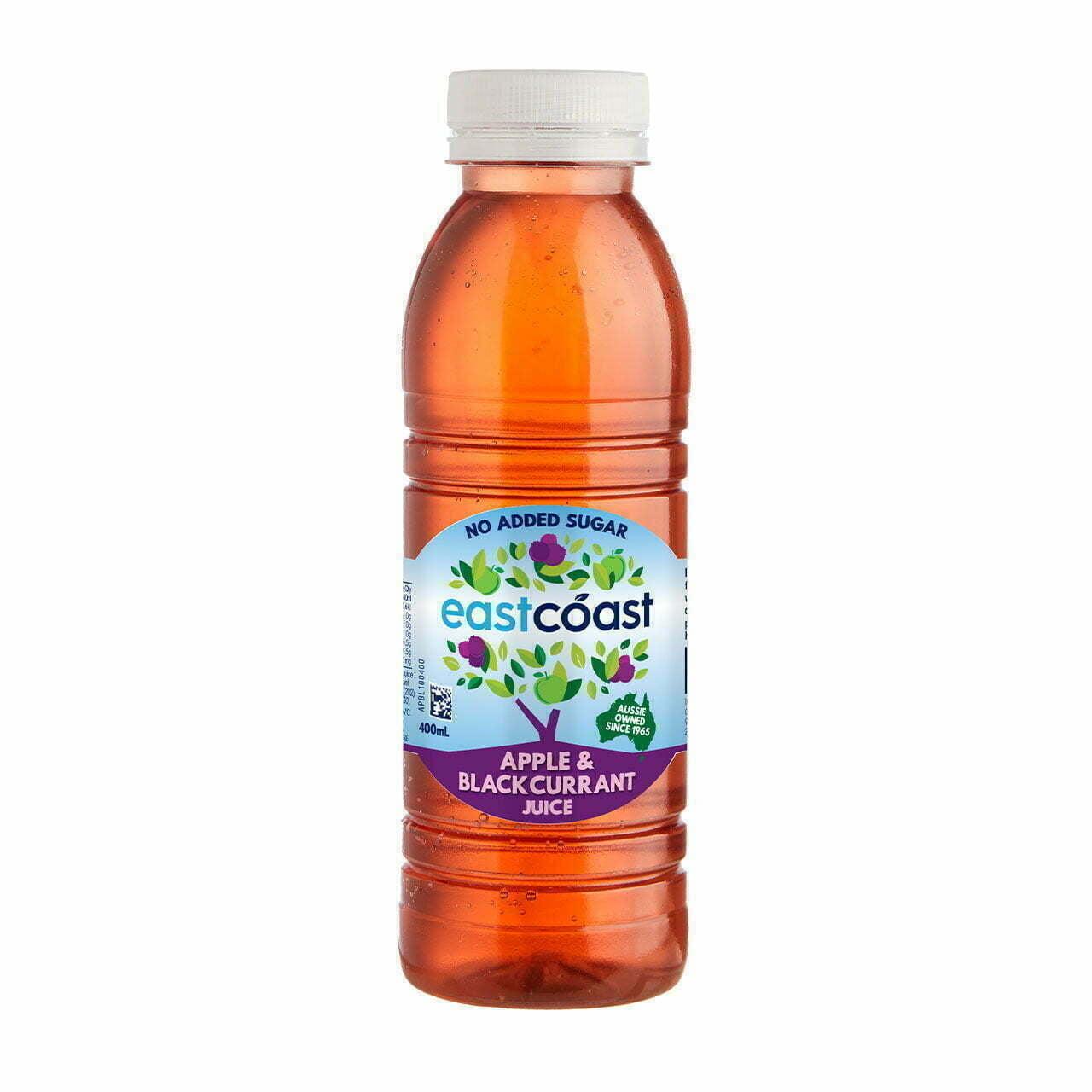 EastCoast Apple & Blackcurrant Juice 400ML, 12Ctn