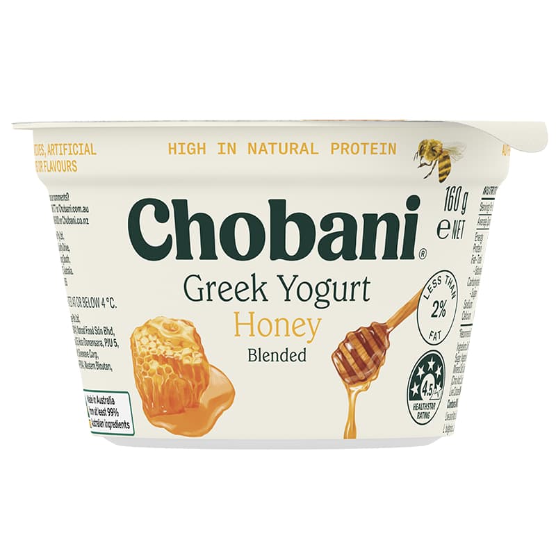 Chobani Honey Greek Yoghurt 160G, 8Pk