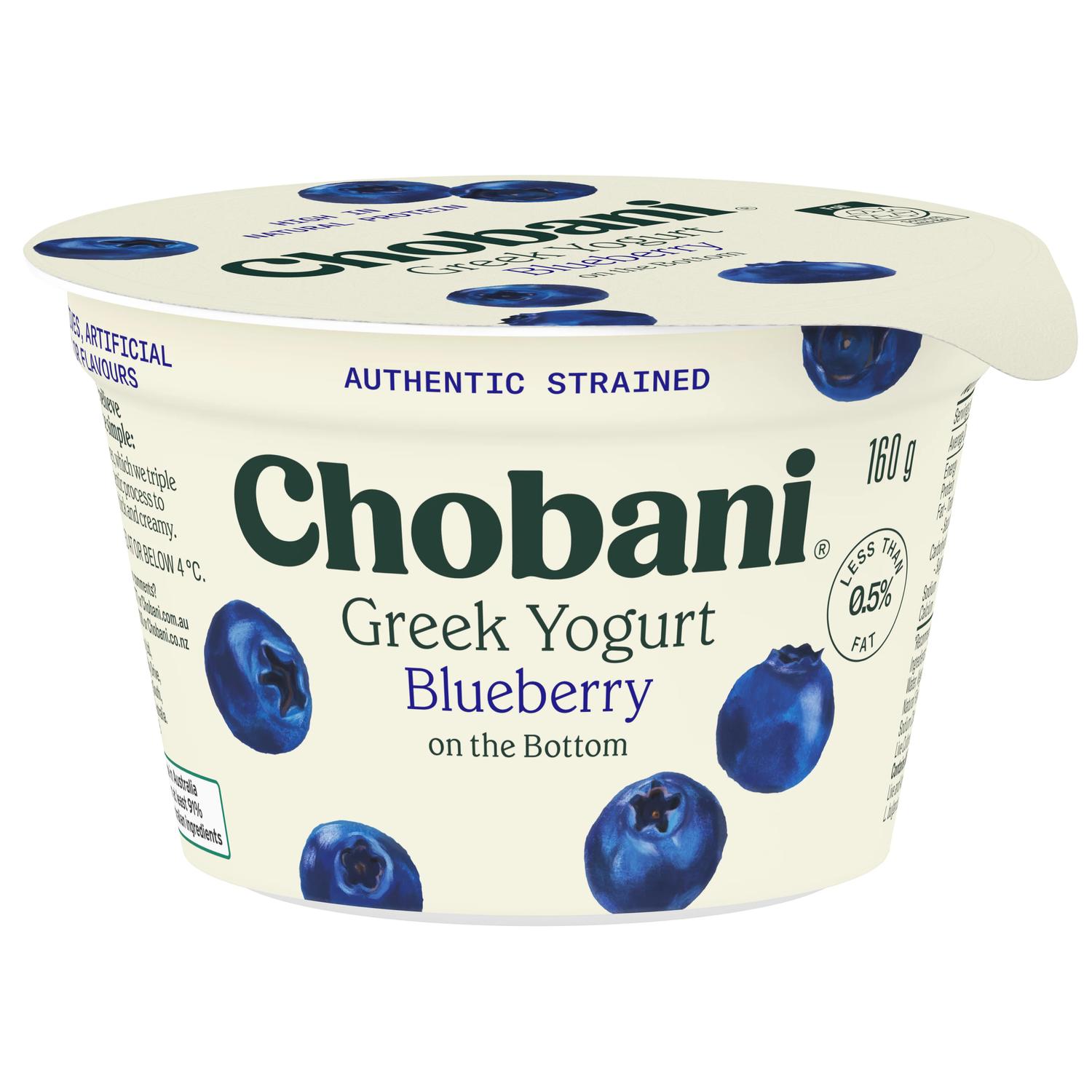 Chobani Blueberry Greek Yoghurt 160G,8Pk