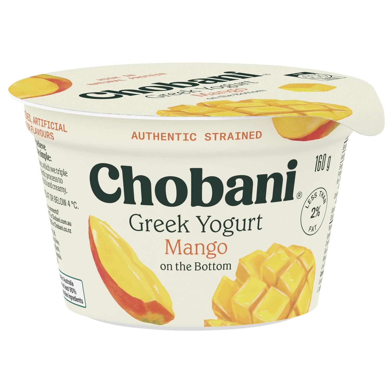 Chobani Mango Greek Yoghurt 160G, 8Pk