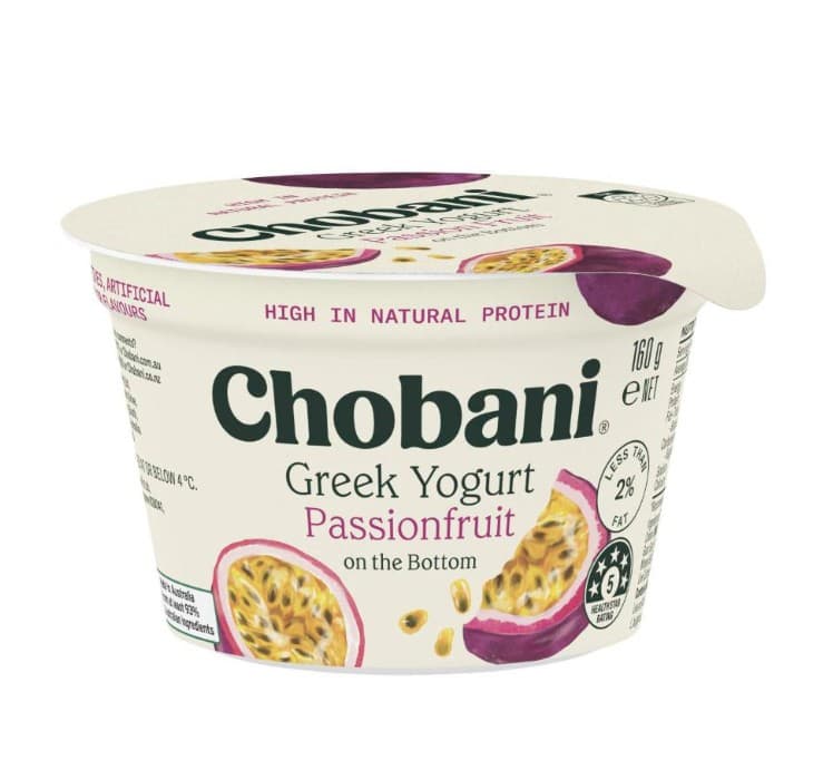 Chobani Passionfruit Greek Yoghurt 160G, 8Pk