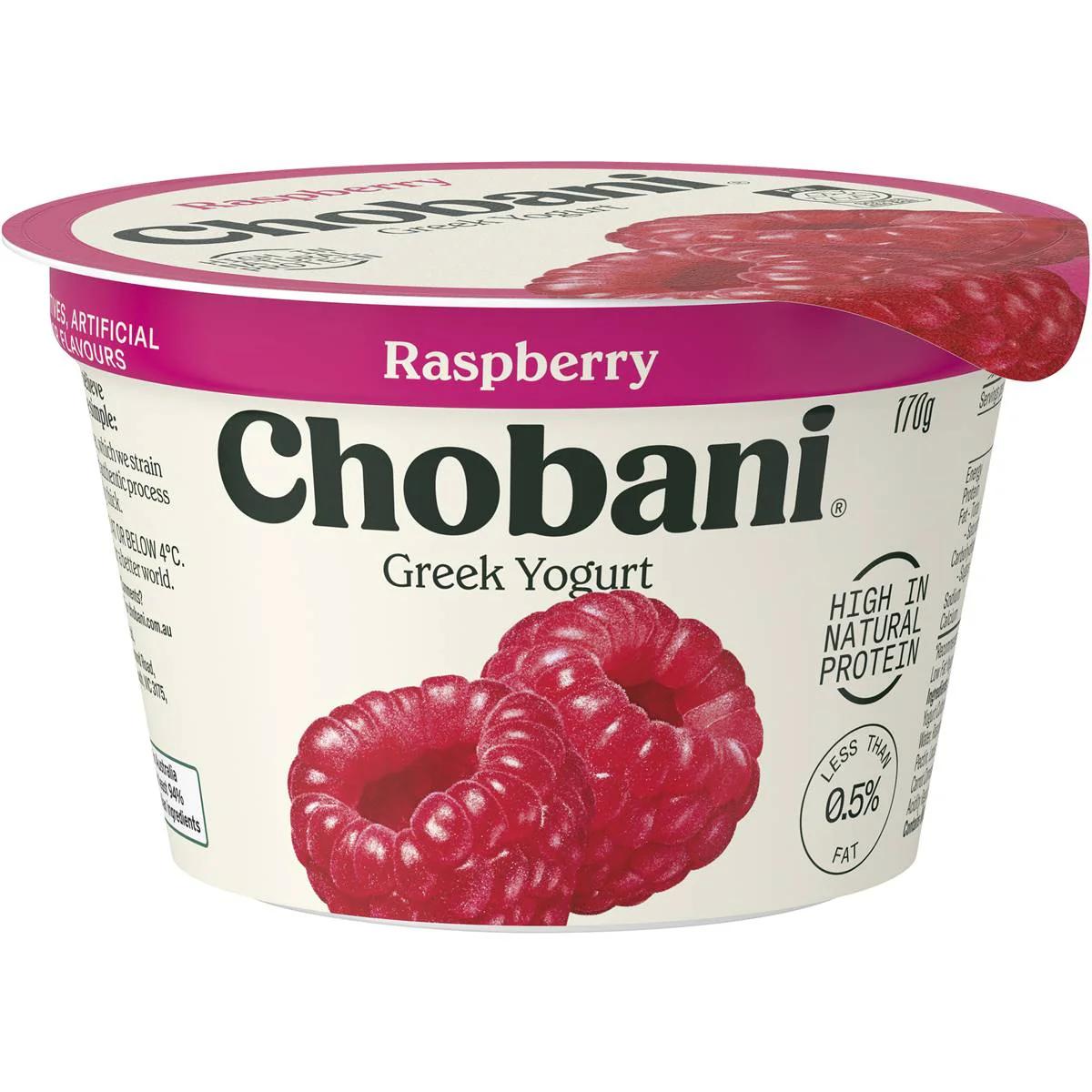 Chobani Raspberry Greek Yogurt 160G, 8Pk