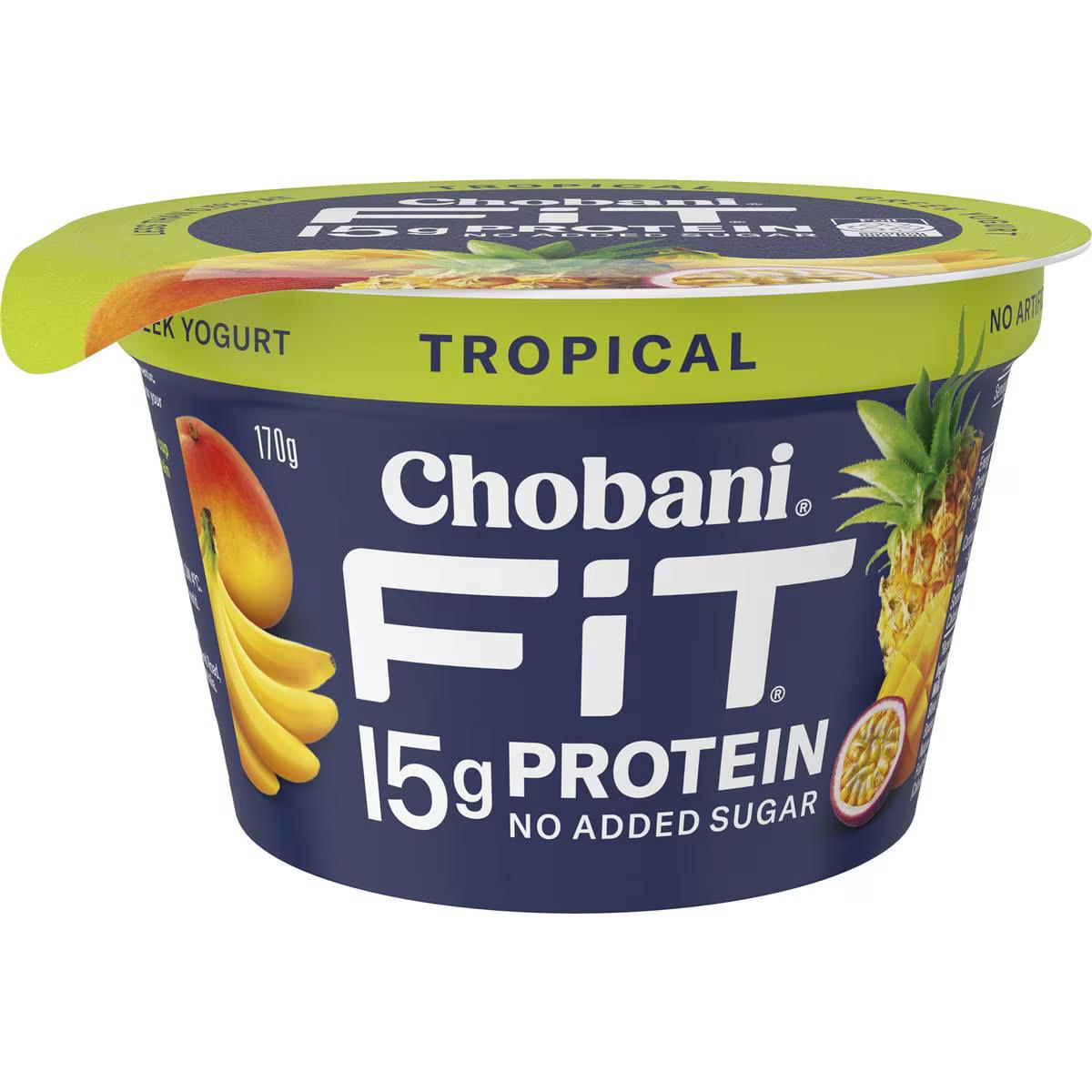 Chobani Fit Tropical Protein Yoghurt 170G, 8Pk