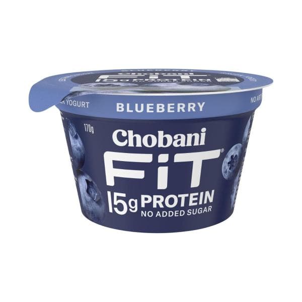 Chobani Fit Blueberry Protein Yoghurt 170G, 8Pk