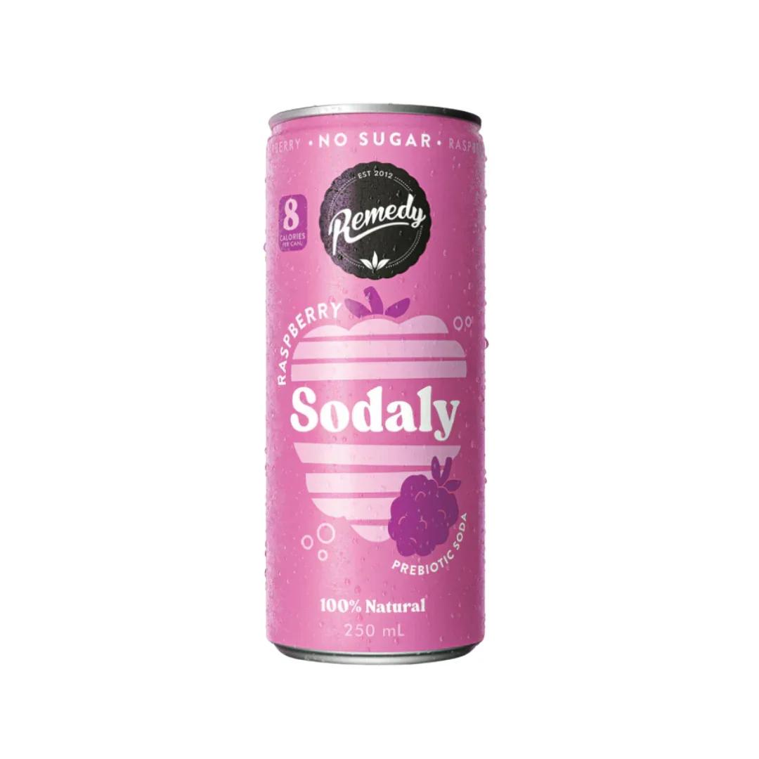 Remedy Sodaly Raspberry 250ML, 12Ctn