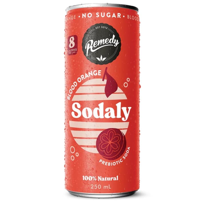 Remedy Sodaly Blood Orange 250ML, 24Ctn