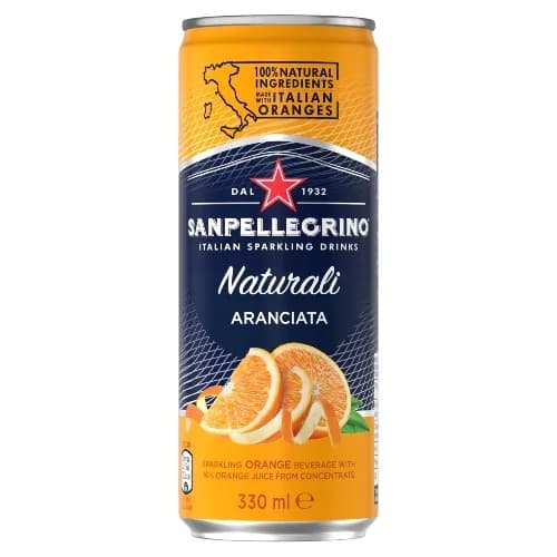 San Pellegrino Naturali Aranciata 330ML, 24Ctn
