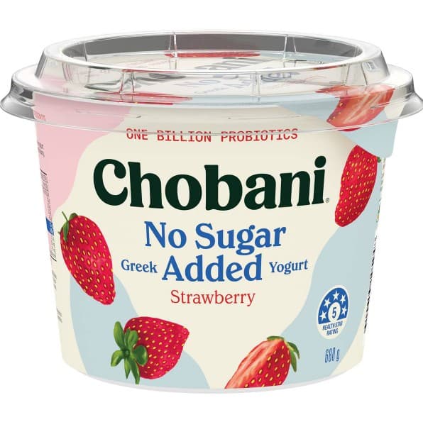 Chobani No Sugar Strawberry 680g
