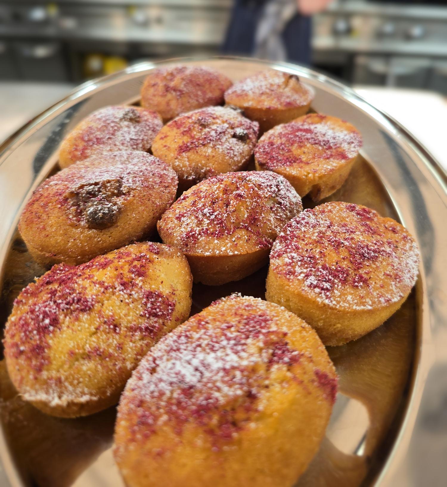 Davidson plum & white chocolate friand