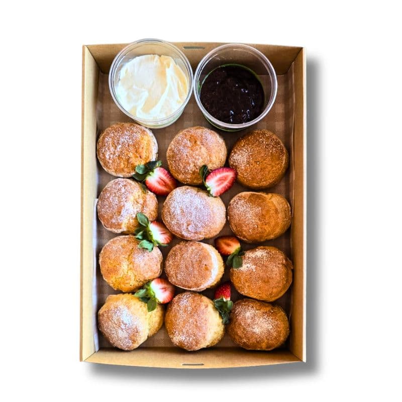 Devonshire Scones with Jam & Cream