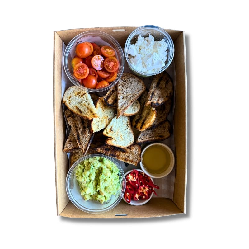 Smashed Avo Platter