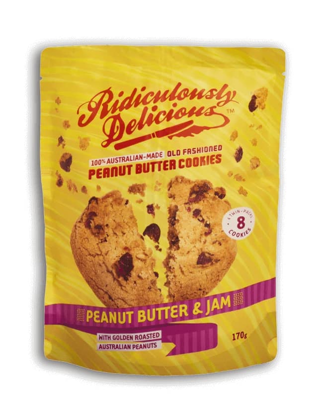 S5268RDPB Peanut Butter & Jam Cookies,170G/8Pk